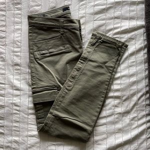 Soft Green J Brand Cargo Pants w/Zippers, 30